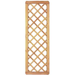 Clôture pare-vue T&J Avantgarde brise-vue en treillis diagonal en pin traité/conifère avec vis en acier inoxydable, disponible en 2 tailles