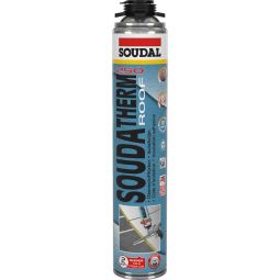 Mousse adhésive Soudal SOUDATHERM ROOF 250 colle pour l'isolation pour le collage de panneaux isolants en toiture plate, 850 ml – adhérence élevée, flexible, à faibles émissions et résistant à l’eau
