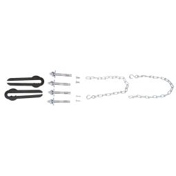 Kit de fixation pour cour anglaise ACO praticable en voiture pour montage sur mur en béton