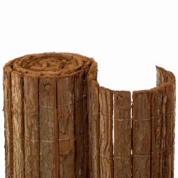 Canisse naturelle en écorce de pin NOOR Country natte brise-vue  occultation naturelle, différentes variantes