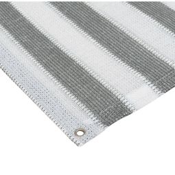 Brise-vue balcon gris-blanc 0,9x3m avec boucle pour fixation