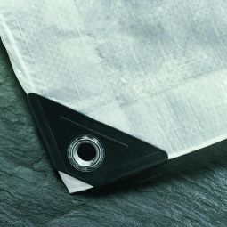 Bâche avec œillets blanc différentes tailles/qualitées