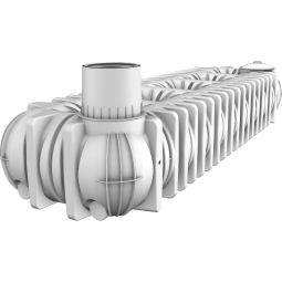 Cuve de rétention enterré Graf Platin XL réservoir d'eau potable faible profondeur d'enfouissement, convient aux zones avec nappe phréatique, incluant la coupole de réservoir Maxi
