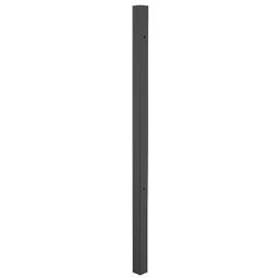 Poteau à gonds pour portillons Alberts Bordeaux/Chaussee/Circle anthracite Aluminium, anthracite RAL 7016, à sceller dans le béton, section de poteau 6x6 cm