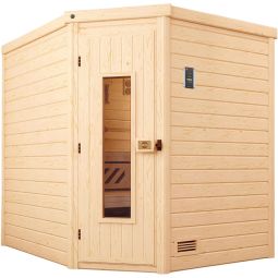 weka Sauna en bois massif Premium TURKU set économique maison sauna en différentes versions