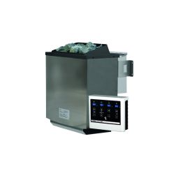 Poêle de sauna Karibu 11 kW SET incl. pierres de sauna et commande externe Easy Version finlandaise ou bio avec commande Easy adaptée et pierres de diabase