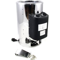 Poêle de sauna Karibu 3,6 kW Plug&Play commande intégrée inclus 18 kg de pierres de diabase