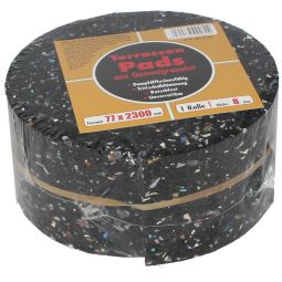 Rouleau de pad de terrasse, ferax 2300x77x8mm, pour une mise à longueur individuelle