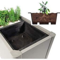 Insert jardinière Belvedere Biohort, en matériau plastique facilite la plantation, 1, 2, 3 ou 4 pièces au choix