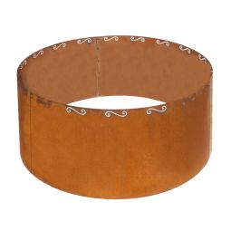 Potager corten rond bellissa diamètre 110cm, hauteur 50cm, volume 624 litres