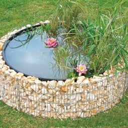 Bellissa gabion étang surélevée  bassin gabion, dimensions des mailles 25x100mm
