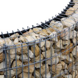 Set de grilles de couverture pour mur gabion bellissa Lot de 4, pour la couverture des murs gabion, épaisseur des fils 2,5/2 mm, maille 25x100 mm