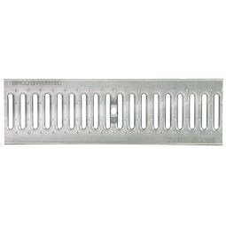 Grille galvanisée BIRCOlight Canal de drainage NW100, largueur au choix, section d'entrée 334cm²/m