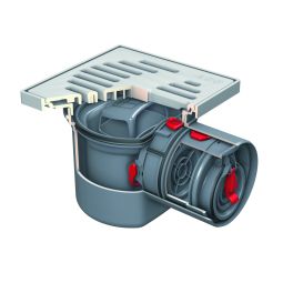 Siphon de cave ACO Junior clapet anti-retour avec clapet anti-retour pour eaux usées et non fécales