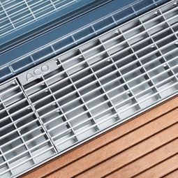 Grille à mailles ACO Profiline Free pour le drainage des façades Matériaux et dimensions aux choix