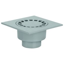 Avaloir de maison et de cour ACO, couleur gris pour siphon de cour, 250x250 mm