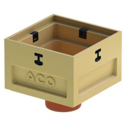 Siphon de cour plat  ACO Self Europoint 250x250 mm pour avaloir/regard extérieur