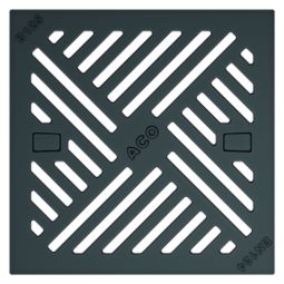 Grille en fonte ACO Self Europoint Couverlce carrossable, 250x250 mm pour avaloir de cour