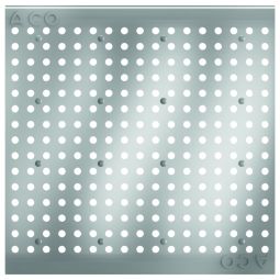 Grille perforée ACO Profiline, rehausse de toit en acier inoxydable pour drainage de façade  disponible en différents dimensions