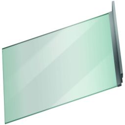 Couverture cour anglaise ACO 100x600 mm en ESG épaisseur 5 mm, vert transparent, pour saut-de-loup en plastique