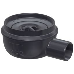Corps d'avaloir de bain ACO Easyflow plat, sortie latéral Avec couvercle de protection de la construction, diamètres d'écoulement: DN 50