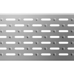 Grille caniveau perforée acier inoxydable ACO Profiline  pour caniveau de terrasse, longueur différentes