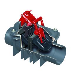 Dispositif anti-refoulement ACO Quatrix K pour eaux usées et fécales, sans regard, pose sur tuyau visible