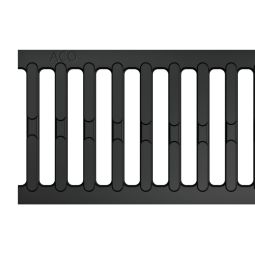 Grille caniveau en fonte ACO Self pour caniveau Euroline et Hexaline 2.0, longueur 0,5 m