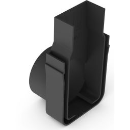 ACO Slimline Embout avec sortie latérale pour le drainage  Pour les extrémités de caniveau avec raccord DN 50