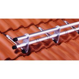 Kit de système pare-neige Heuel DoublePipe alu natur pour tuiles en terre cuite/tuiles en béton