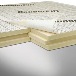 Isolation toiture BauderPIR SDS WLS 027 isolation thermique sur chevrons panneau isolant avec voile couvrant servant de lé de sous-couverture, feutre minéral