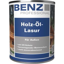 Lasure huile-bois BENZ PROFESSIONAL produit de protection du bois plusieurs couleurs, pour tous les bois en extérieur, en première couche ou en rénovation