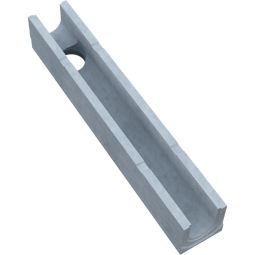 Caniveau avec évacuation BIRCOplus NW 100  sans grille, Nr. 0/0, Typ M