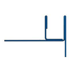 BLANKE Profilé de carrelage cale de pente AQUA-KEIL GLAS acier inoxydable brossé 980x34mm pour la fixation de parois de douche en verre sur des surfaces en pente, butée à gauche ou à droite