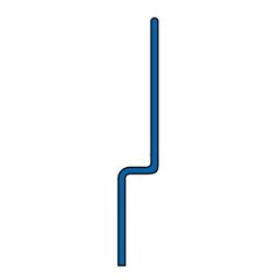BLANKE Profilé de carrelage cale de pente AQUA-KEIL WAND acier inoxydable brossé 10/40mm Longueur 2,0m, raccord mural pour évacuation linéaire, butée gauche ou droite