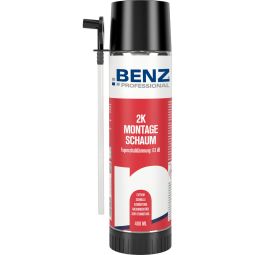 BENZ PROFESSIONAL Mousse pour huisseries 2K 400 ml utilisation universelle, durcissement très rapide