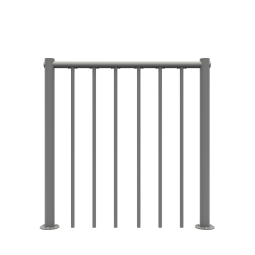 Garde-corps droit pour escalier Minka Spiral Effect Rampe en acier, main courante en aluminium