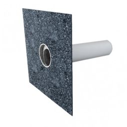 Avaloir latéral Klöber Flavent Attika balcon avec manchette bitumineuse longueur du tube : 50 cm