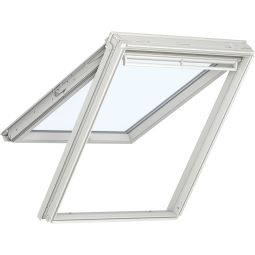 VELUX Fenêtre de toit à projection GPL 3084 Manuelle Bois clair vernis Alu ENERGIE  protection accrue contre la grêle