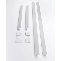 Plinthes de couverture pour escaliers de grenier DOLLE cachent le joint et le raccordement du caisson de trappe dans le plafond