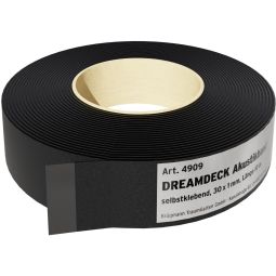 TraumGarten Bande d'amortissement pour sous-structure autocollante Bande autocollante pour désolidarisation et réduction du bruit, 30 mm x 1 mm x 10 m