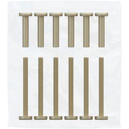 Jeu de vis pour poteau de serrage d'angle, TraumGarten SYSTEM 5 vis et manchons pour 1 poteau