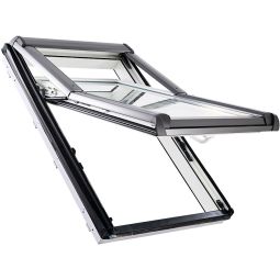 Roto Fenêtre de toit à projection comfort PVC avec store anti-chaleur intégré R7 avec et sans isolation thermique, manuel,double vitrage,store screen,manuel