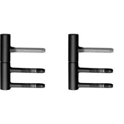 Karcher Paumelles 2 pièces EGB 502 81/83 pour portes en bois, noir mat Complément idéal pour les garnitures de poignées en Kosmos noir ou en finition bronze antique