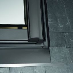 Raccord fenêtre de toit Roto EDR Rx SNO sans isolation thermique raccord d'étanchéité pour tuile ardroise et plate (couverture double)