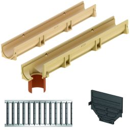 Set complet ACO Euroline 2.0 personnalisez votre système de drainage grâce à notre configurateur