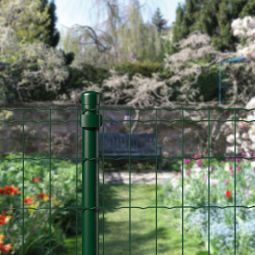 Clôture à souder Alberts Fix-Clip Pro en kit, vert Pour le bétonnage ou l'encastrement, avec coussin de genou/siège