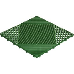 florco dalle de terrasse click PVC classic vert 40x40x1,8cm, stable et solide système de click