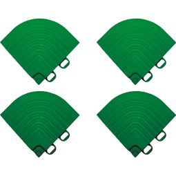 florco dalle de terrasse click set partie de coin PVC vert contenu: 4 pièces, évitement de risque de chute