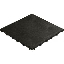 florco dalle de terrasse click PVC floor noir 40x40x1,8cm, stable et solide système de click